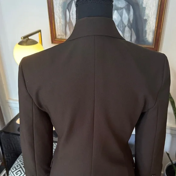 United Colors Of Benetton Dark Brown Women's Blazer - Picture 6 of 9